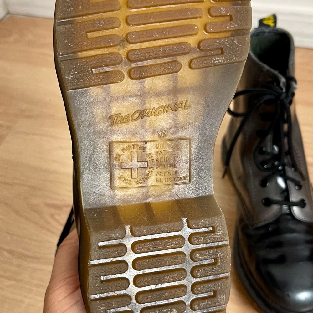 Dr. Martens 1490 Silver Ombré Metallic Boots - Picture 15 of 15